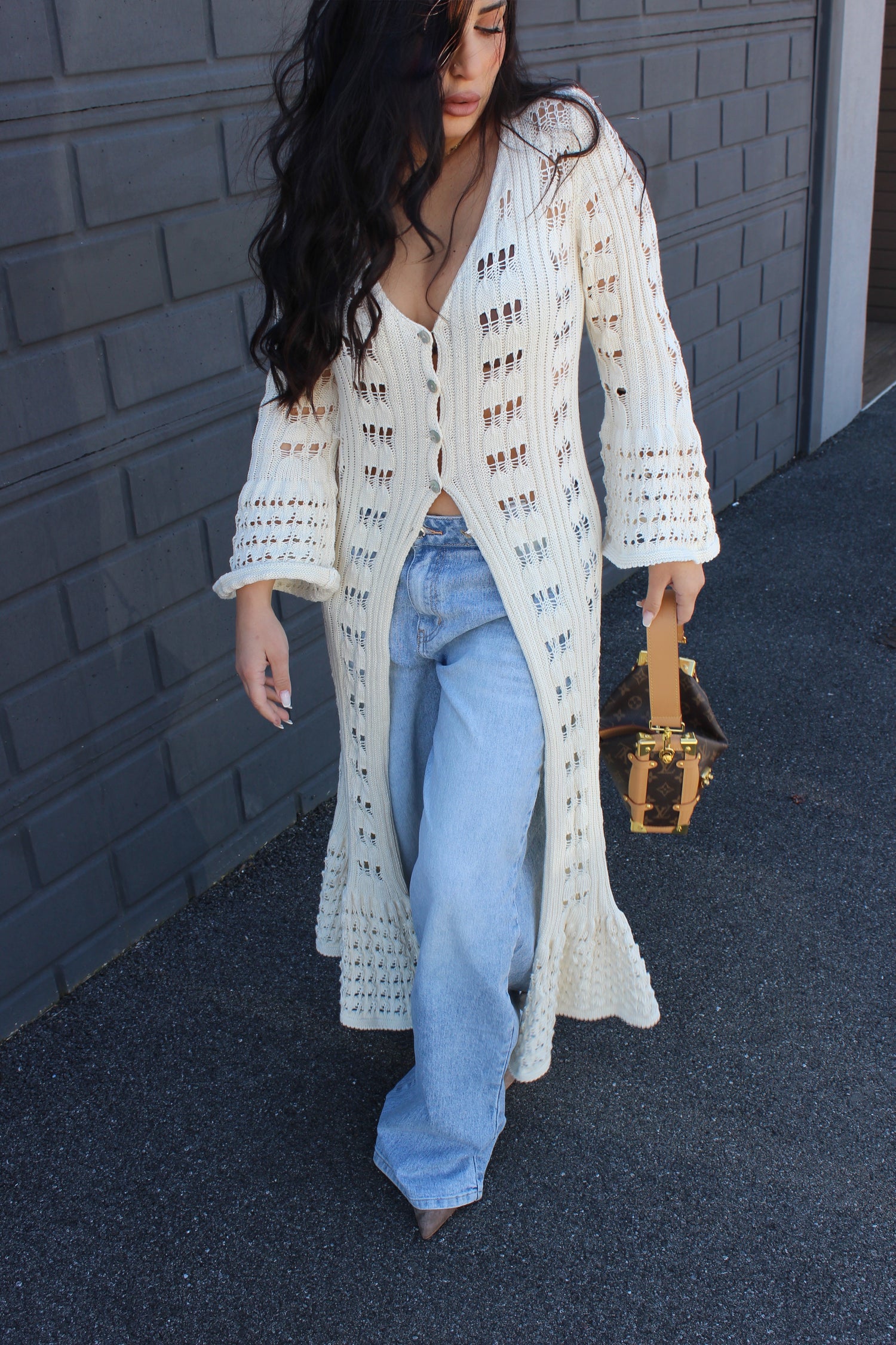 Kimono Crochet Panna