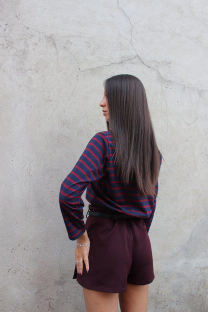 Maglia stripes blu
