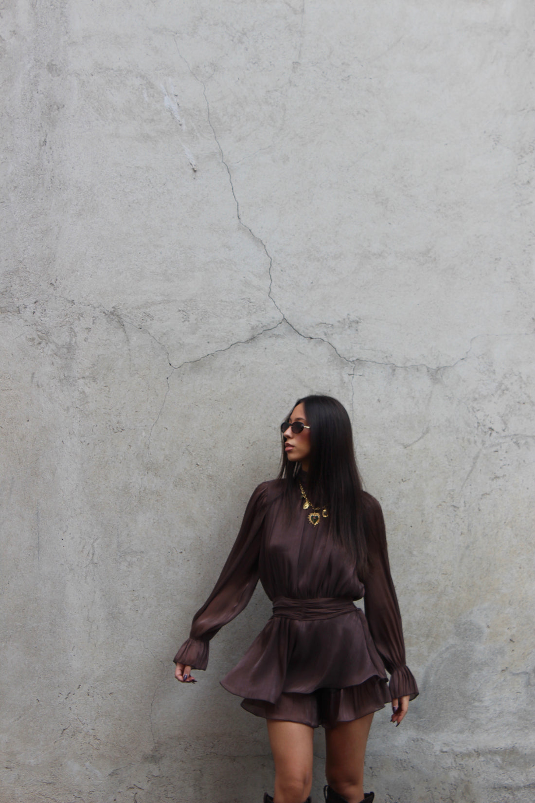 Playsuit Grace cioccolato