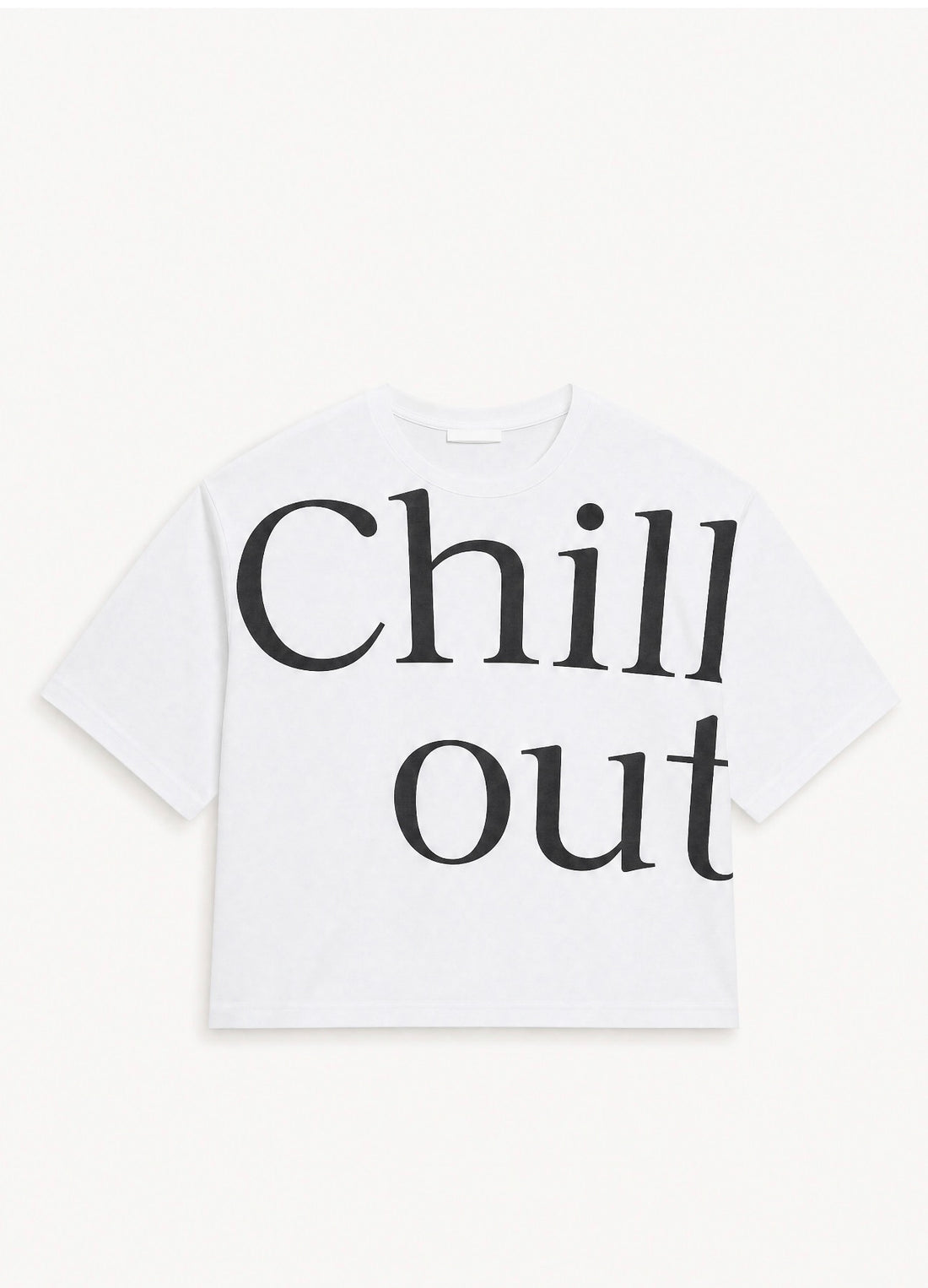 T-shirt CHILL OUT bianca