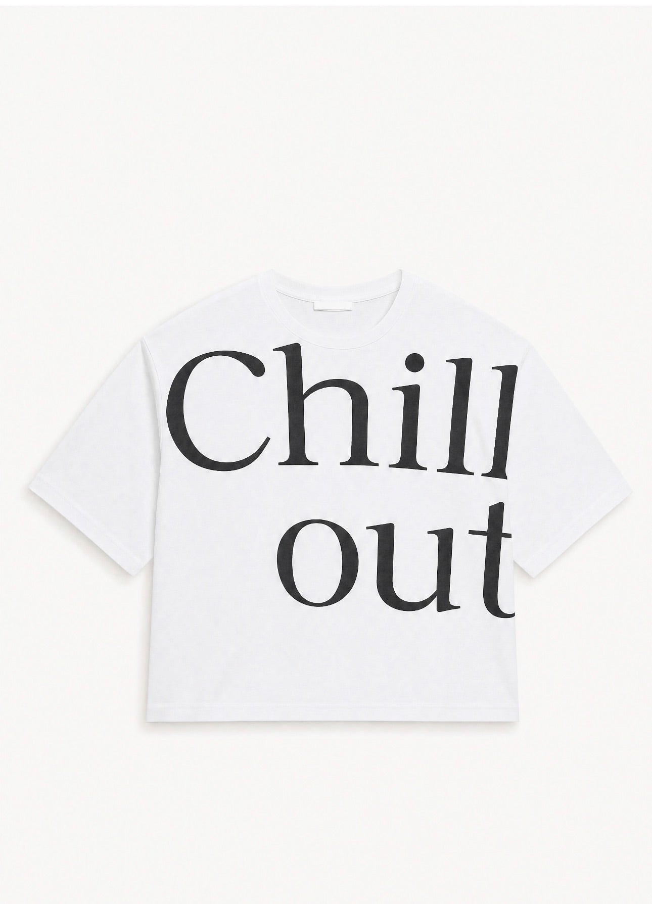 T-shirt CHILL OUT bianca