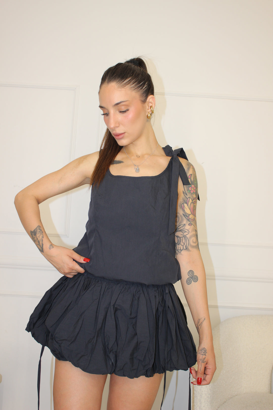 Abito Balloon Black