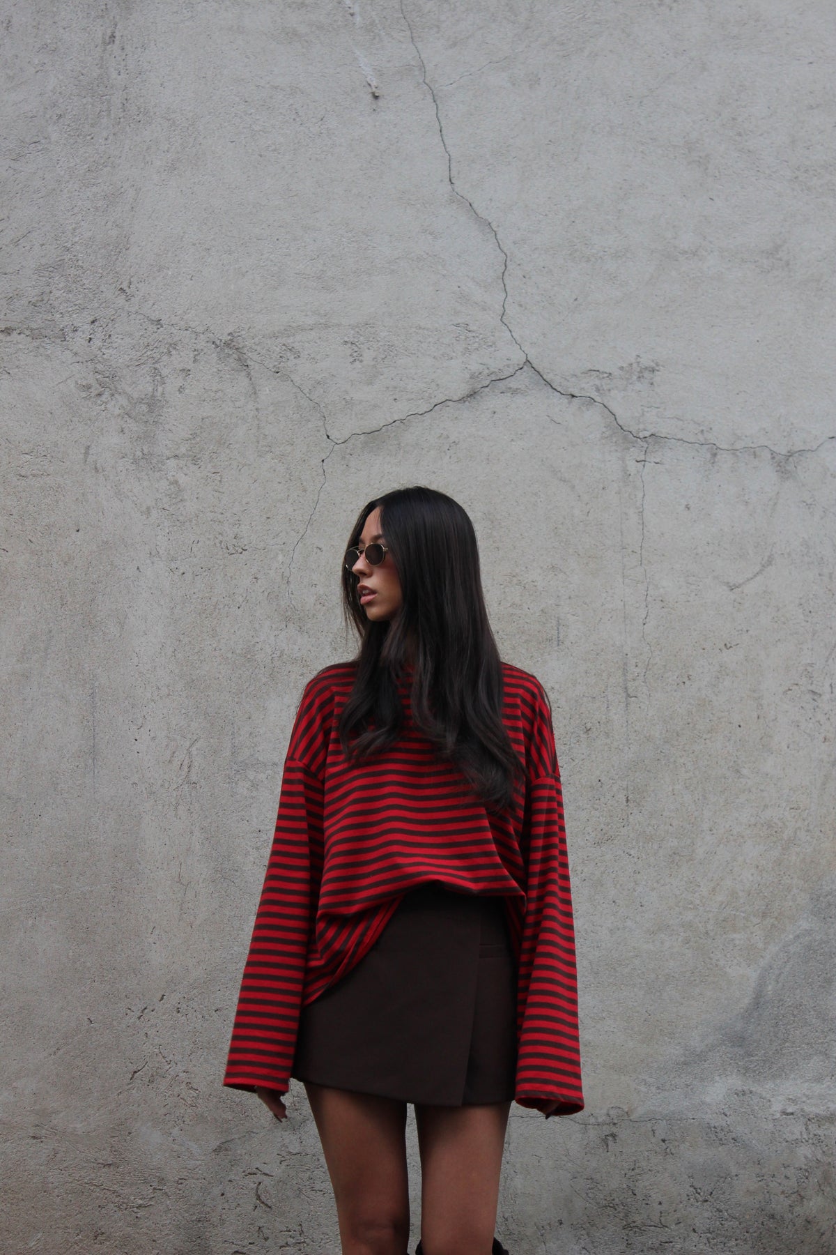 Maglia striped rosso