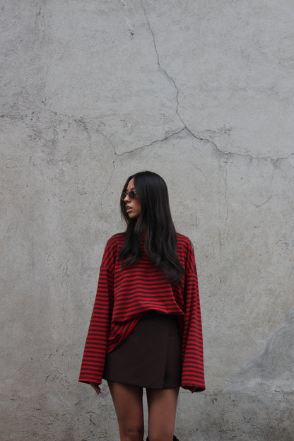 Maglia striped rosso
