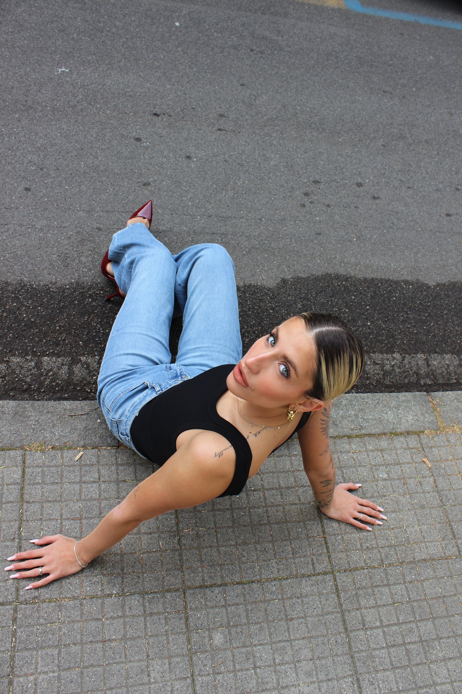 Top a Costine Nero