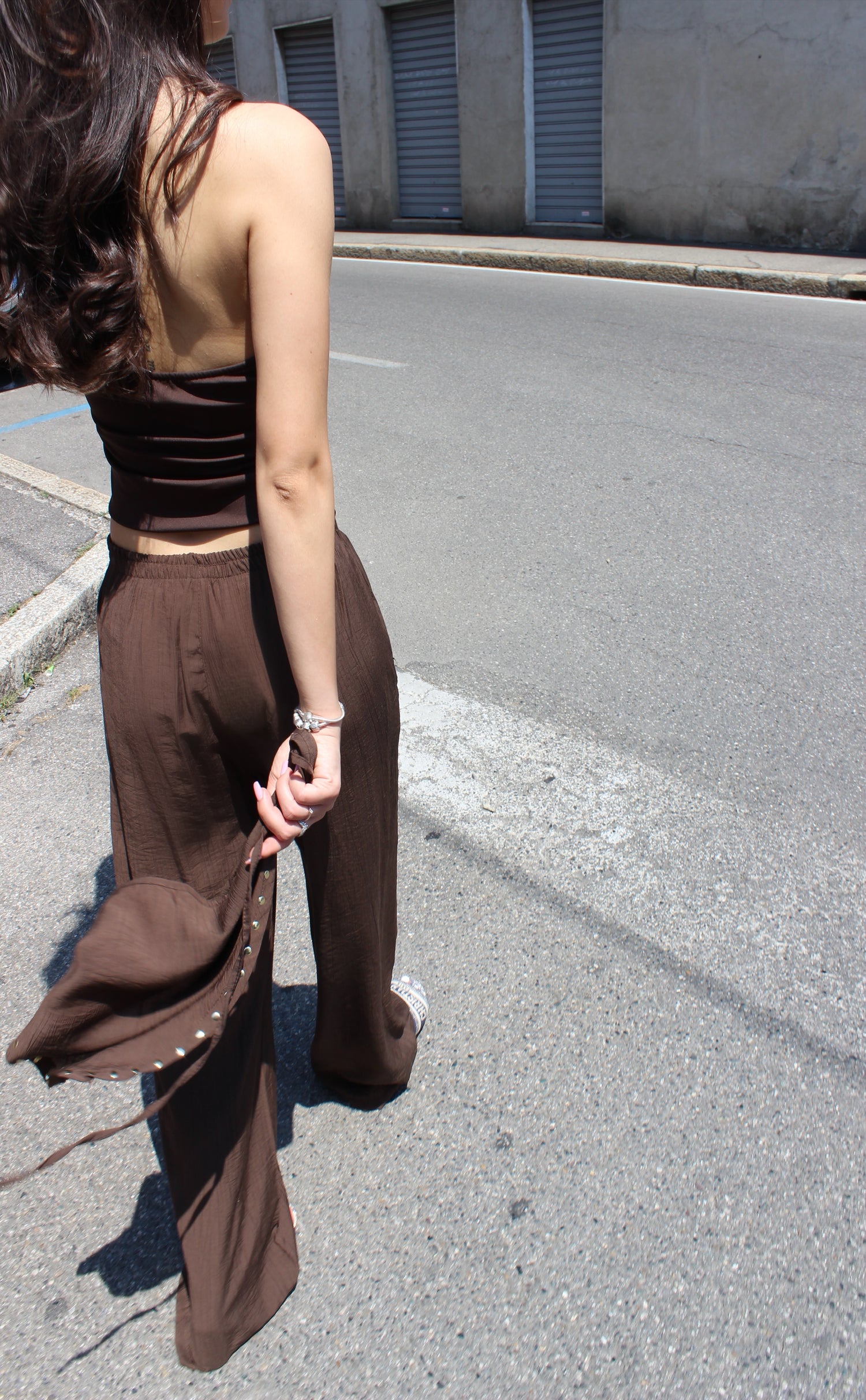 Pantalone con Pareo Cioccolato