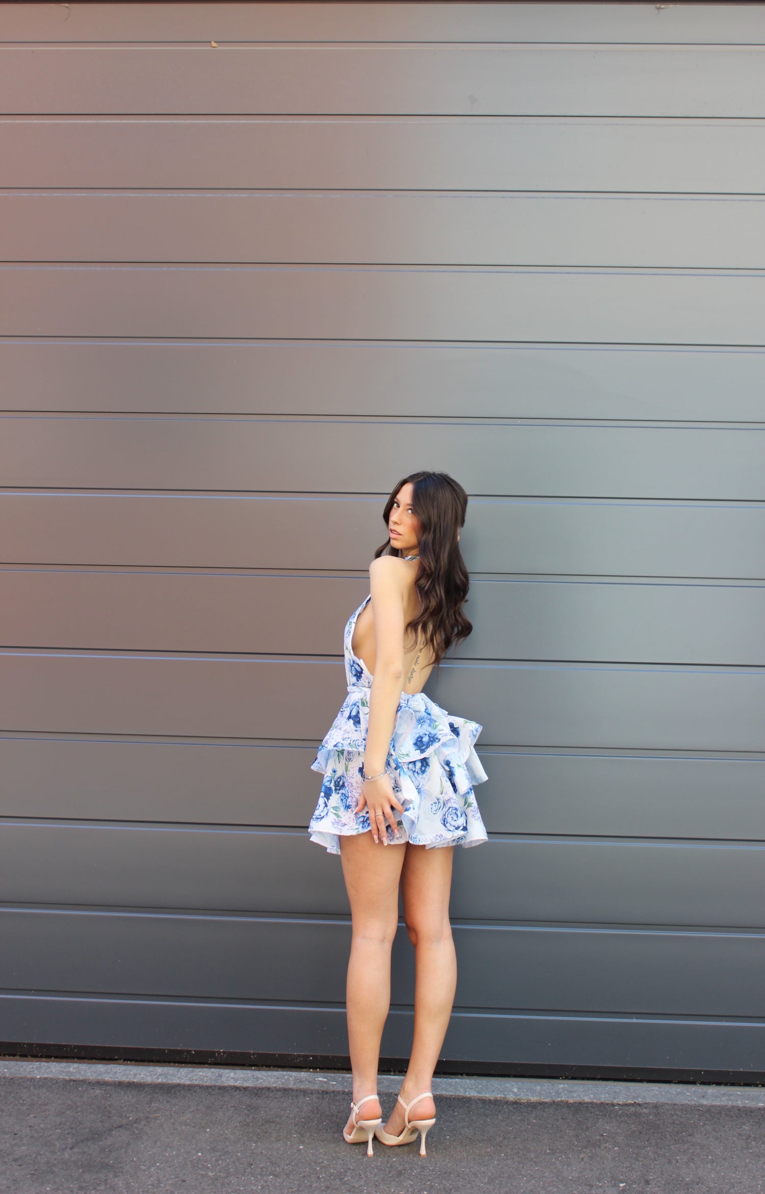 Abito Flowers blu