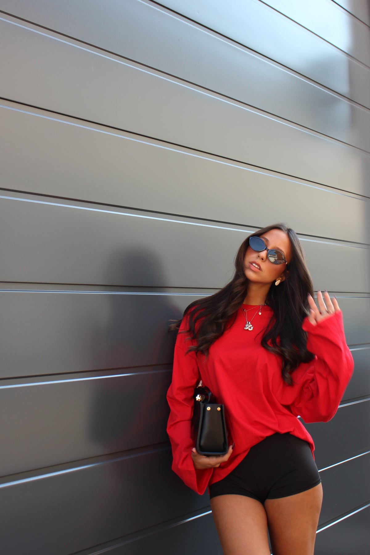 extra longsleeve lumina rossa