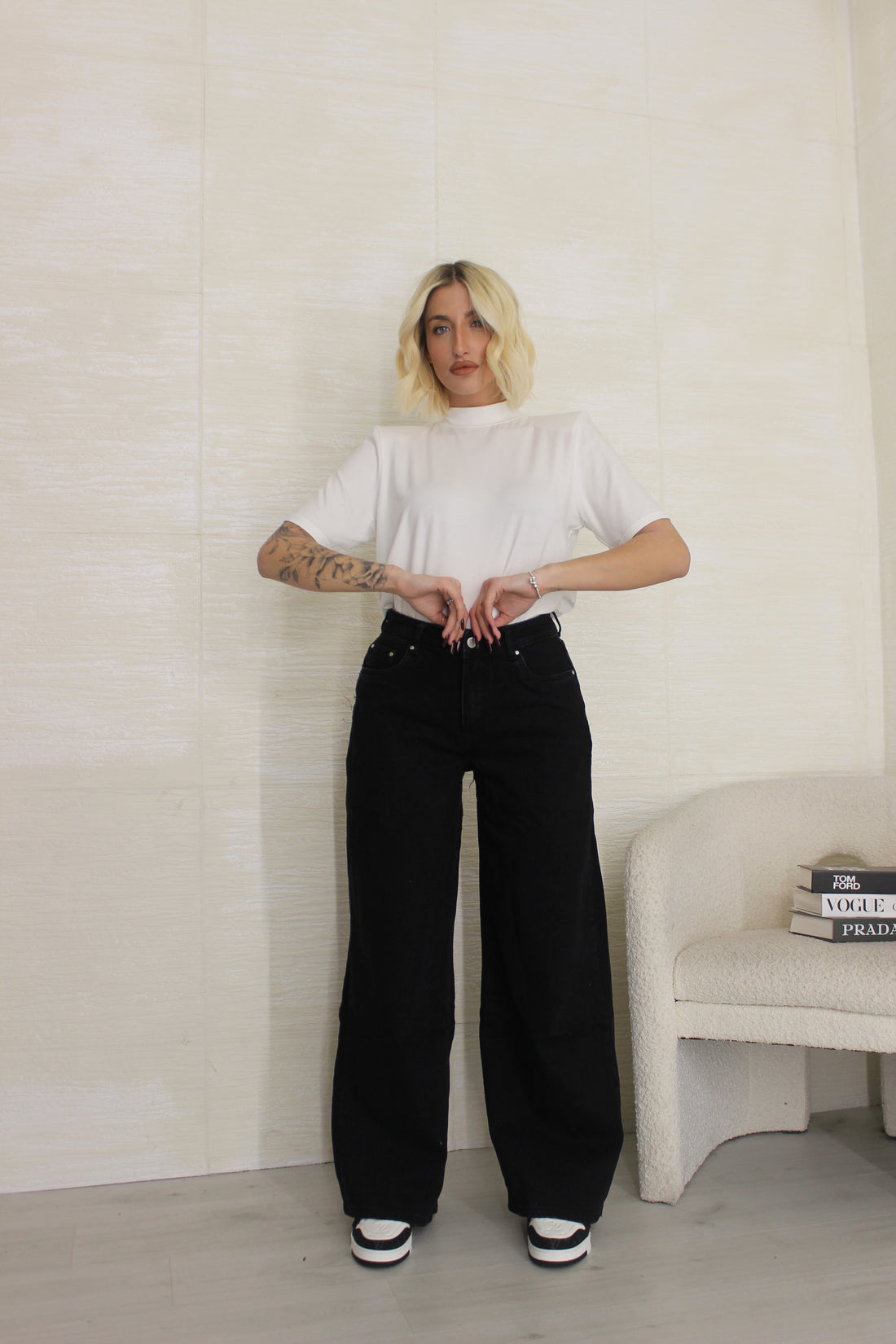 Jeans mega baggy nero