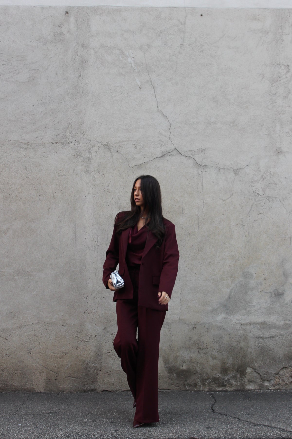 Tailleur veronique burgundy