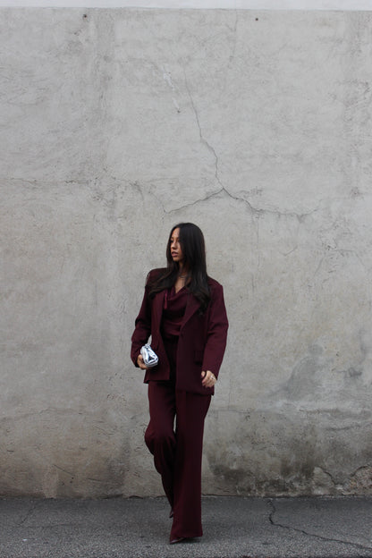 Tailleur veronique burgundy