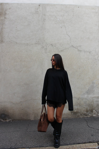 extra longsleeve lumina nera
