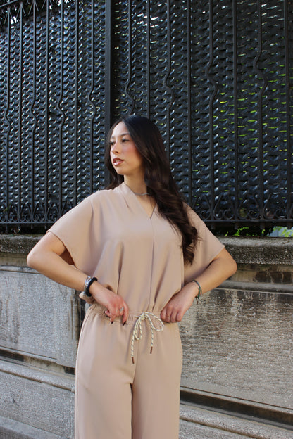 Coordinato con Blusa Beige