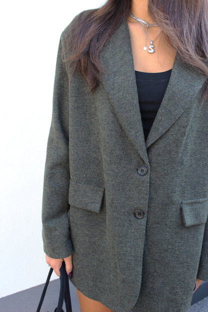 Blazer over olive