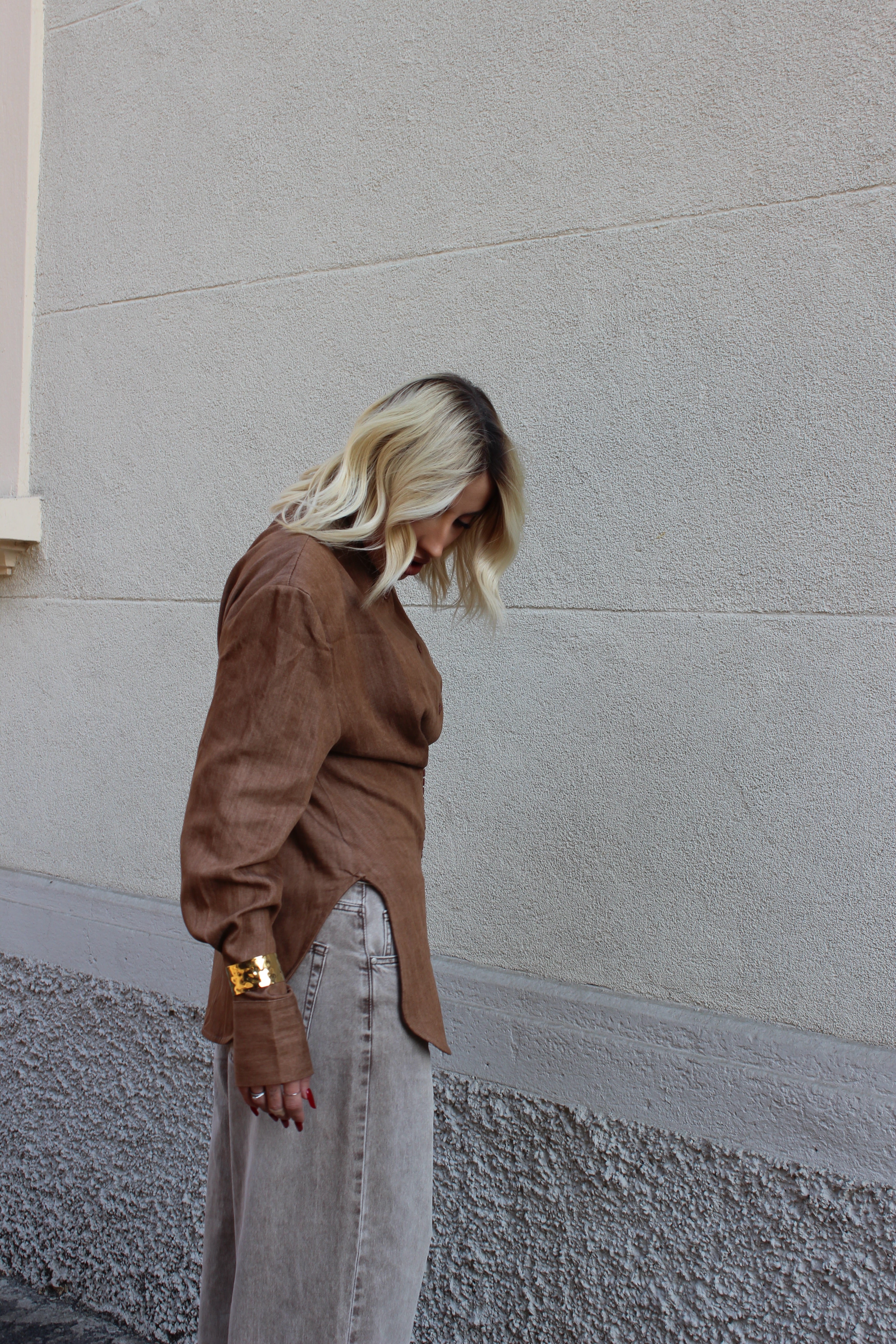Camicia Avvitata Camel