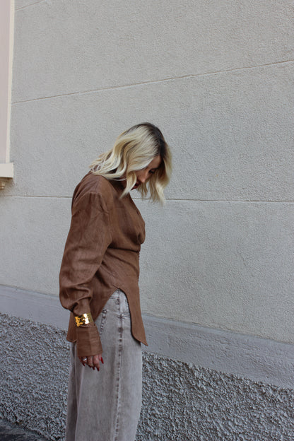 Camicia Avvitata Camel