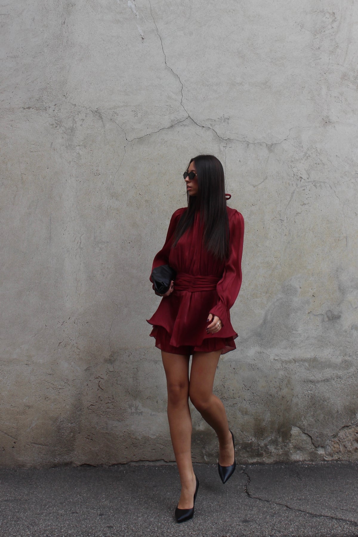Playsuit Grace cherry