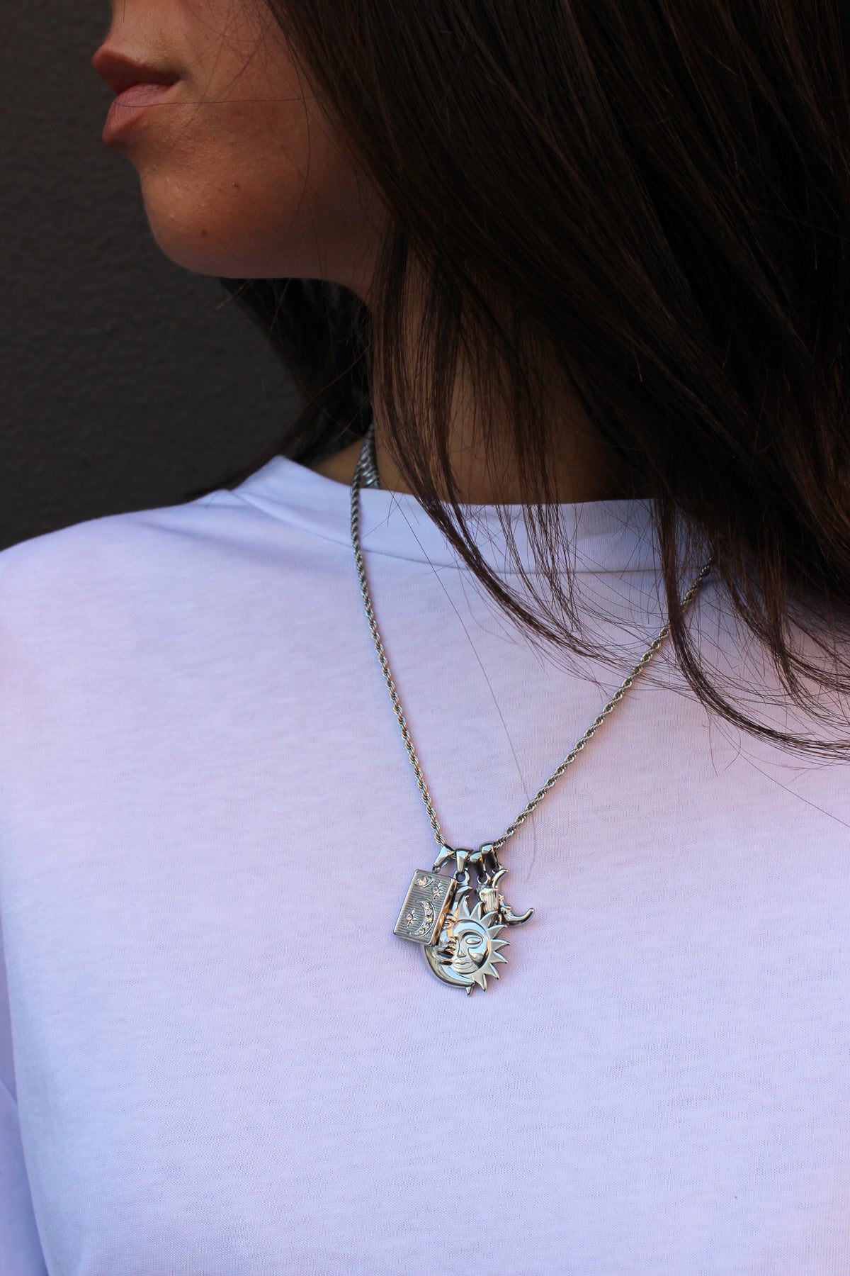 Collana charm argento