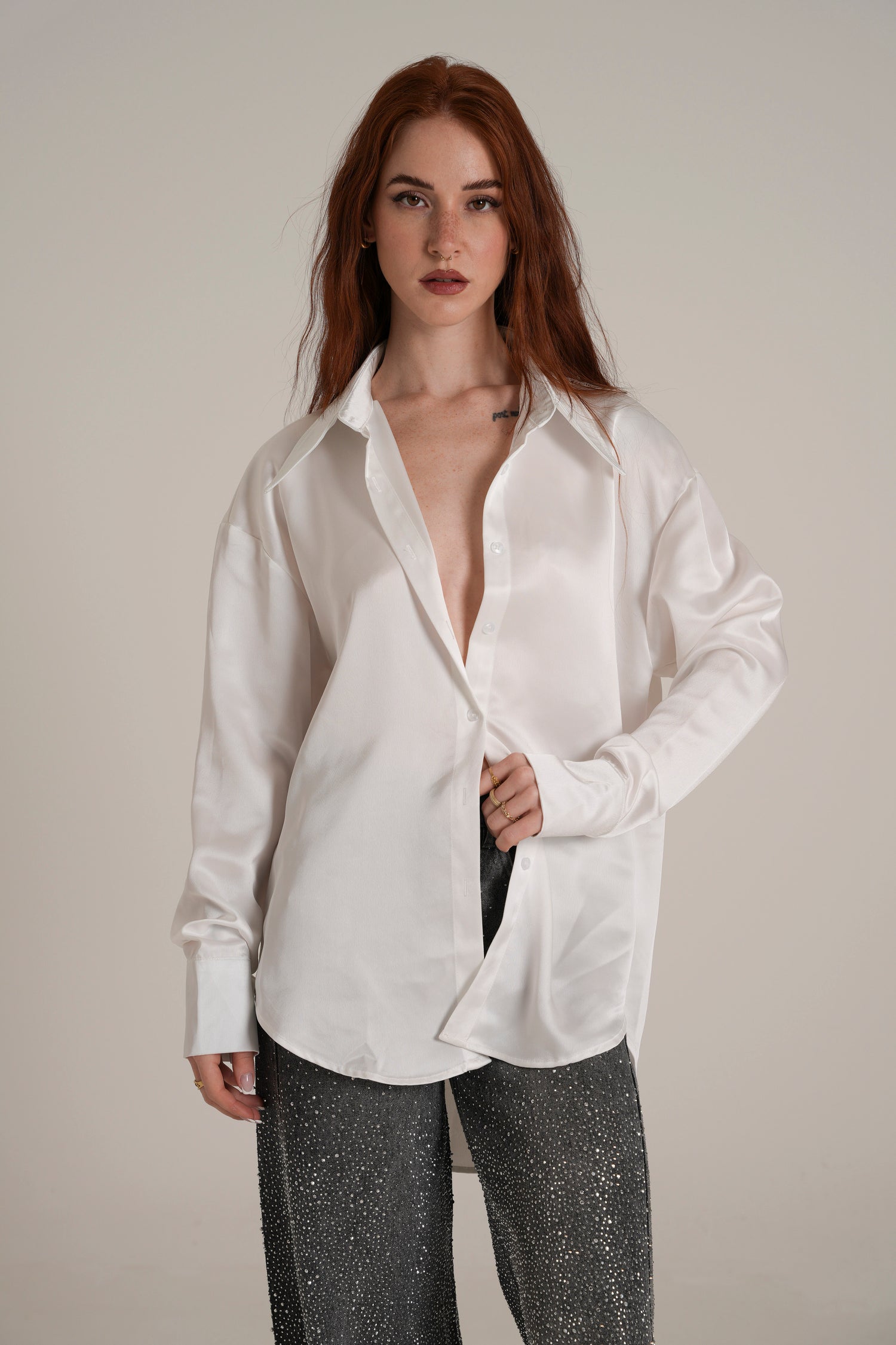 Blusa con pizzo