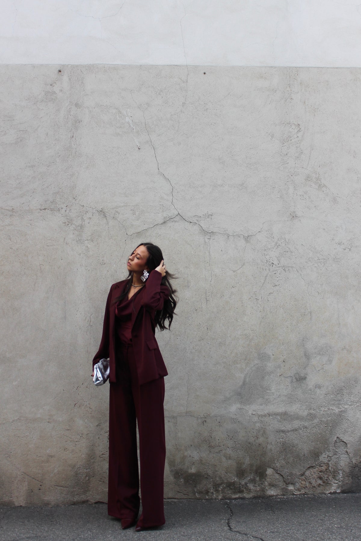 Tailleur veronique burgundy