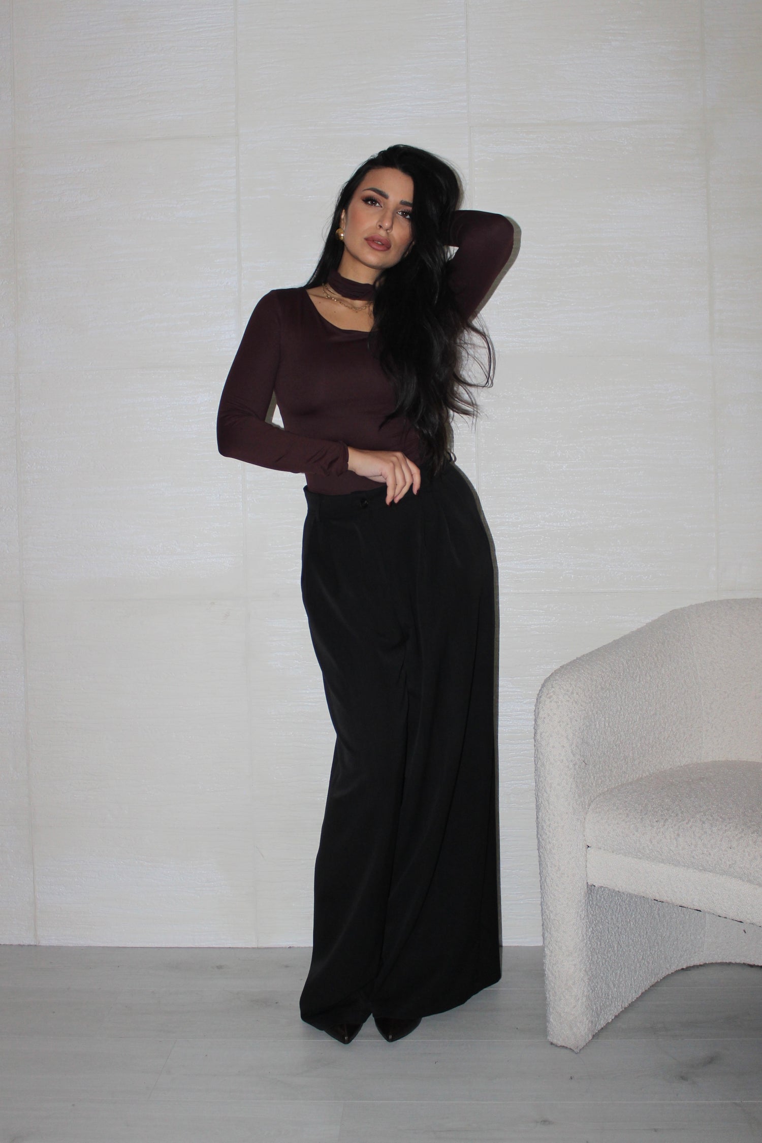 Pantalone ampio nero