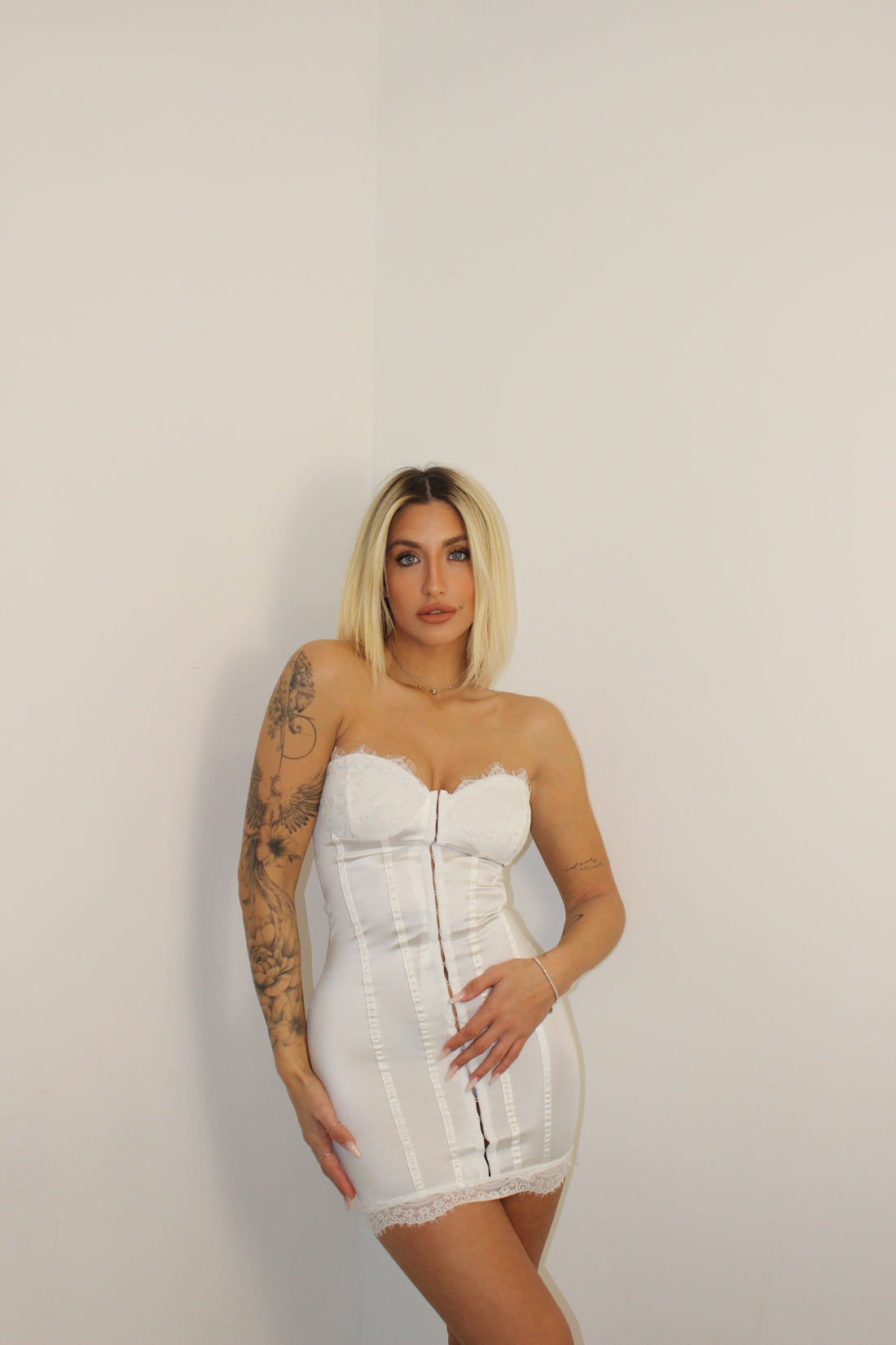 Abito corset Bianco