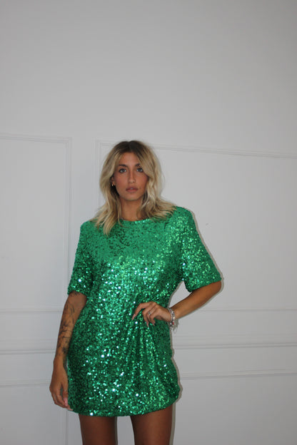 Maxi maglia Lumina Paillettes giallo