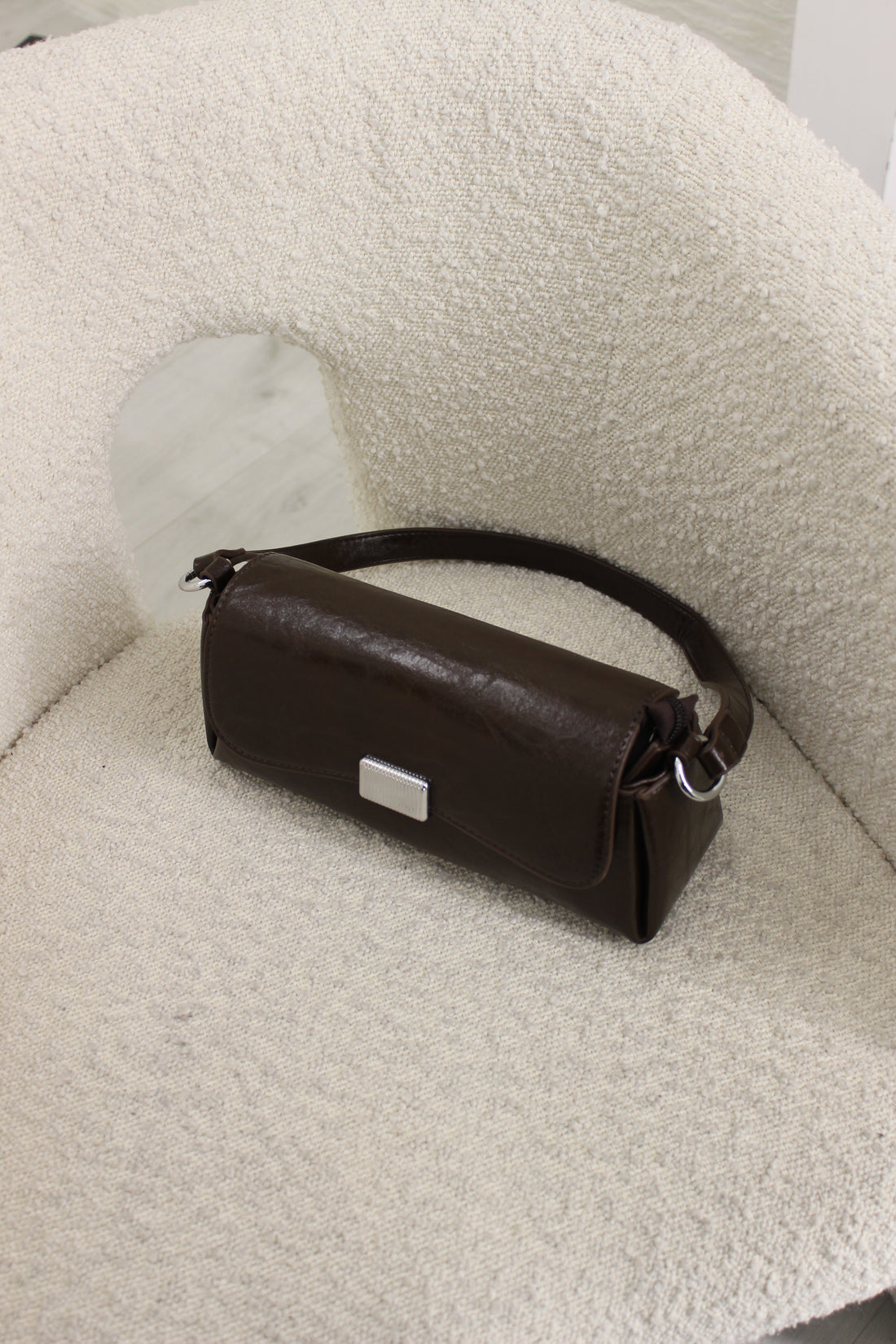 Borsa Baguette Marrone