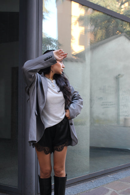 Shorts Satin Nero