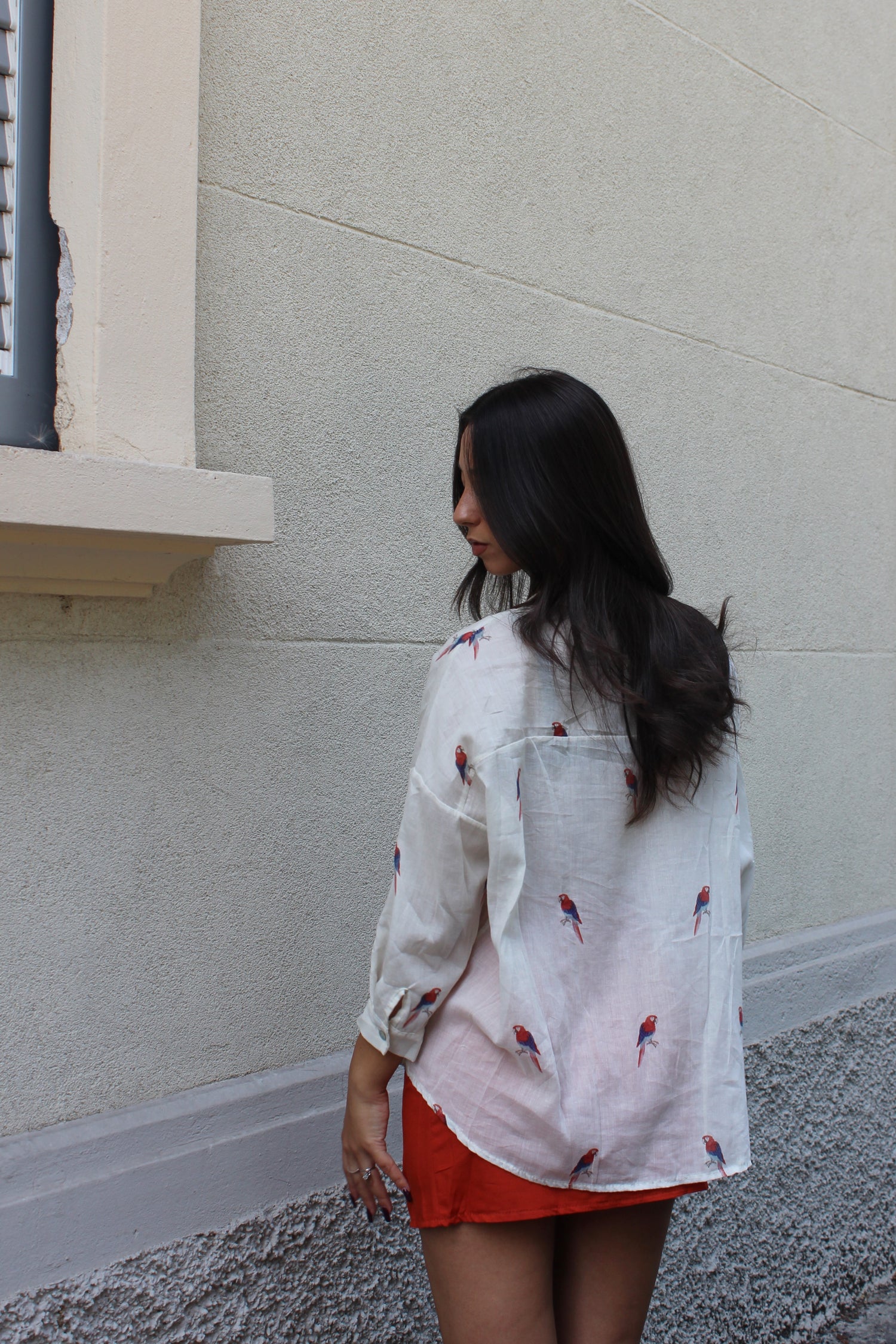 Camicia 100% cotone parrot