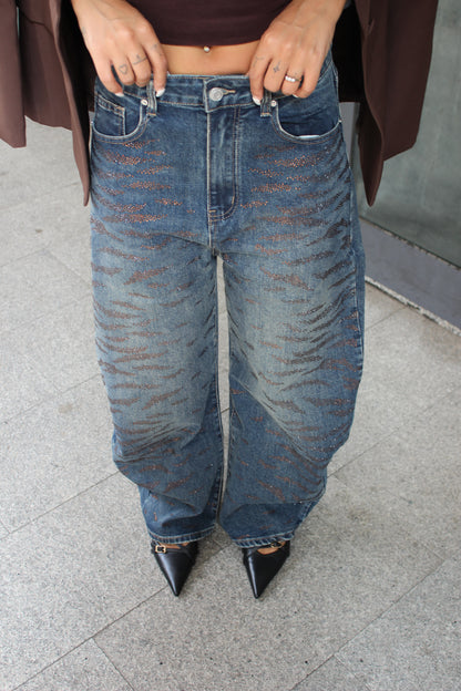 Jeans Luxury Zebrato
