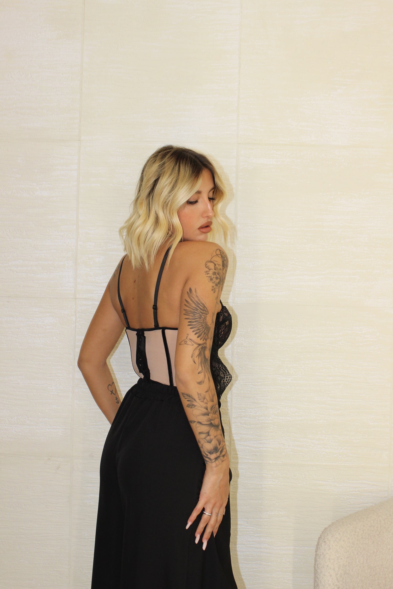 Corsetto double pizzo