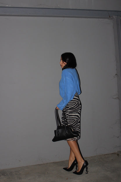 Gonna midi zebra