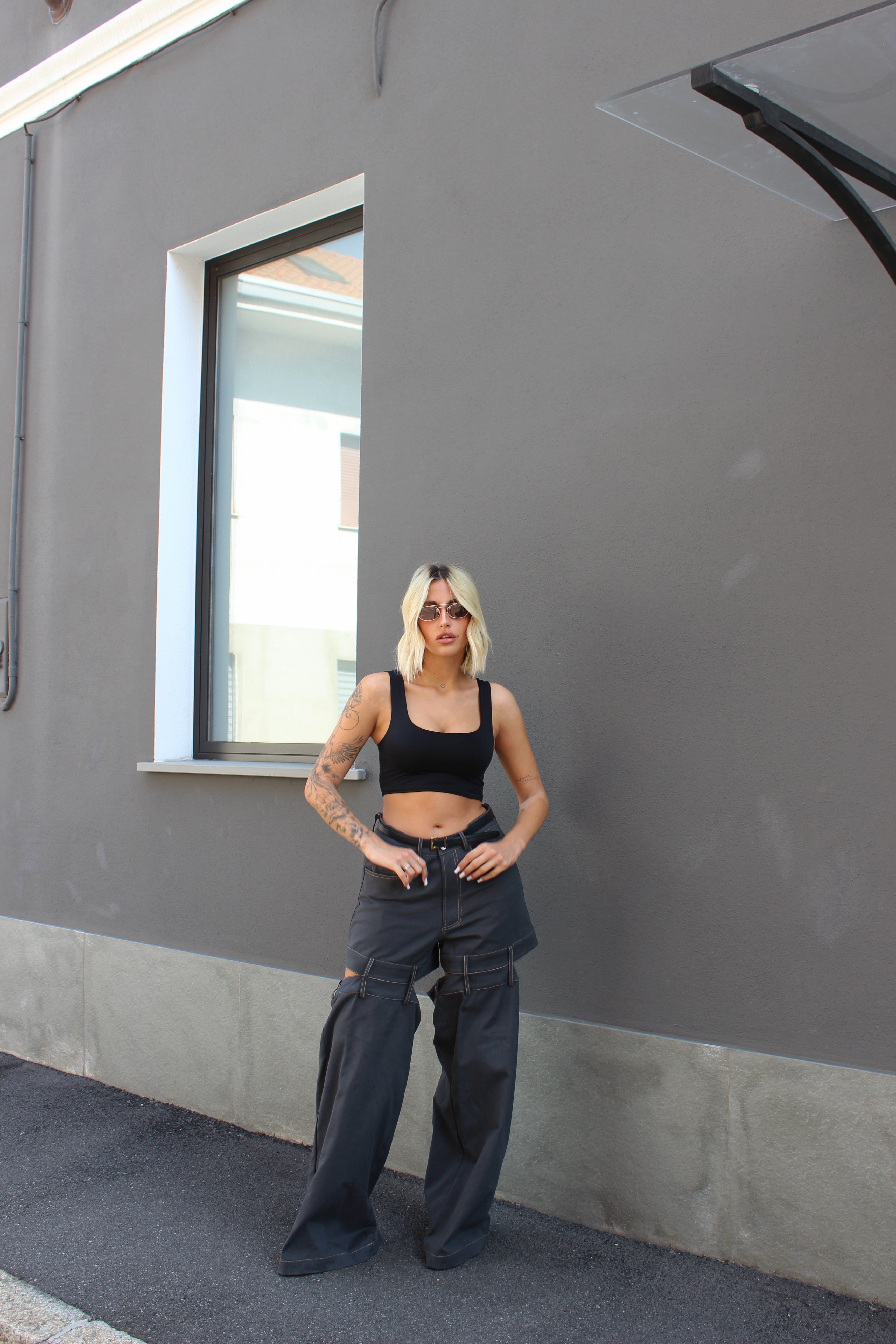 Pantalone cut grigio