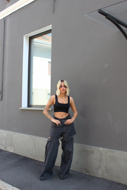 Pantalone cut grigio