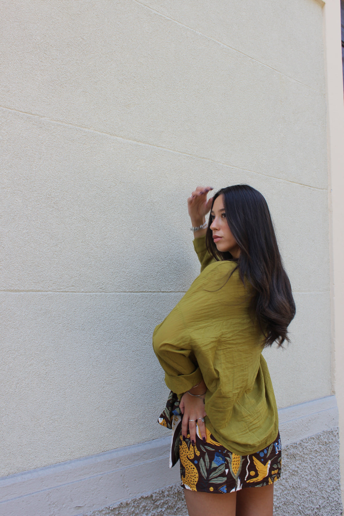 Camicia 100% cotone pistacchio