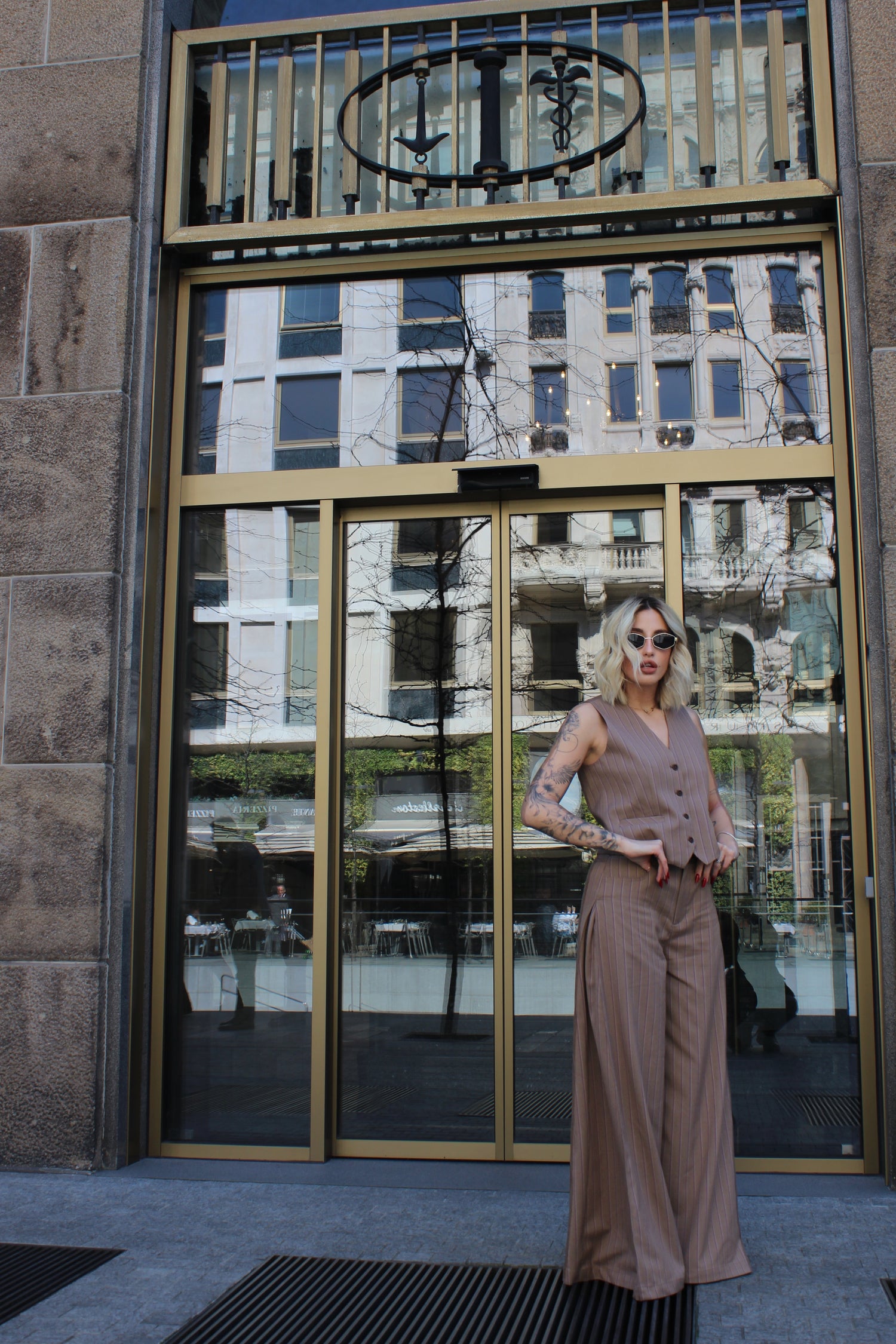 Coordinato Gilet Gessato