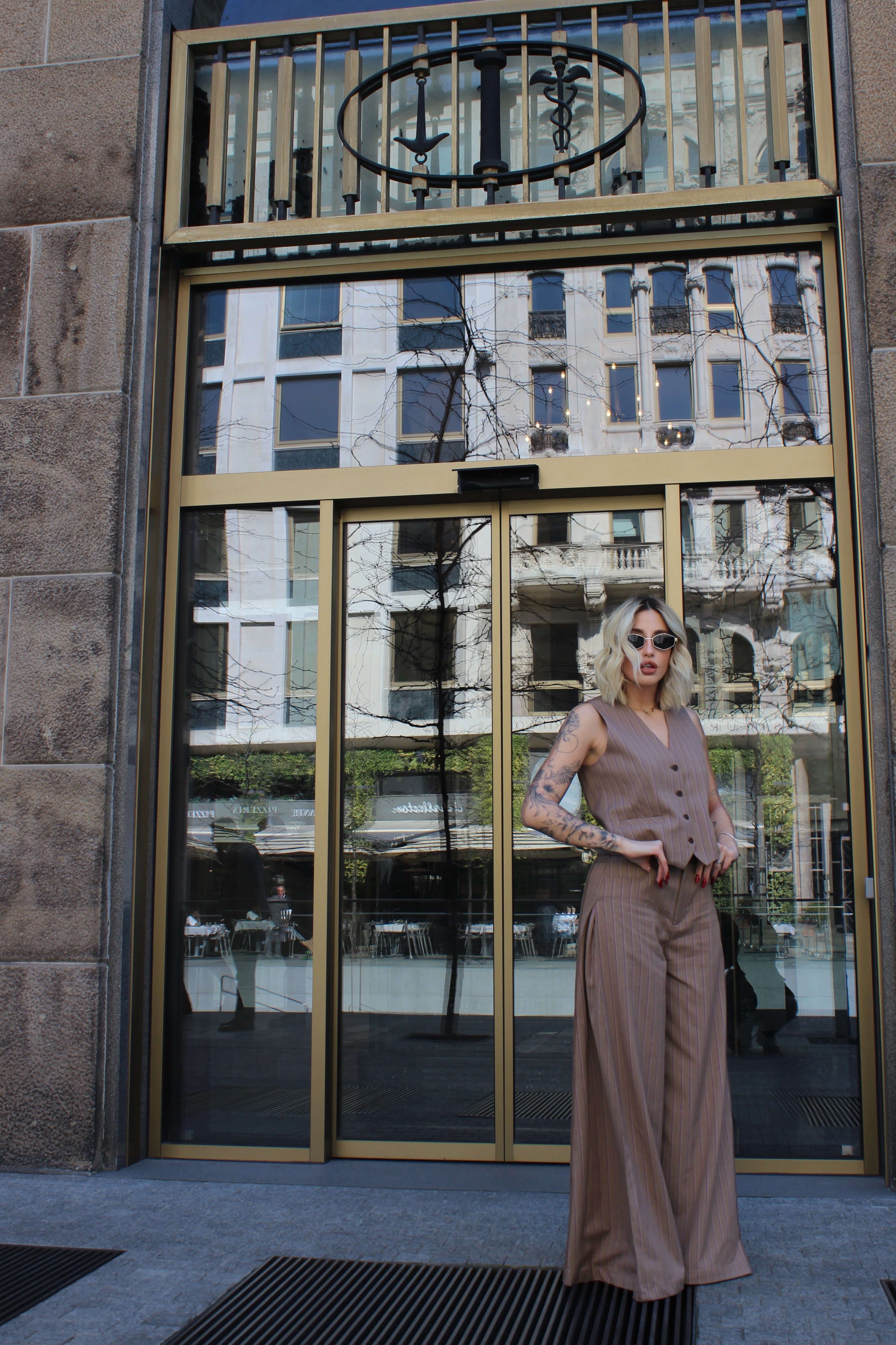 Coordinato Gilet Gessato