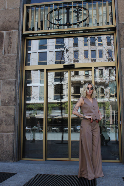 Coordinato Gilet Gessato