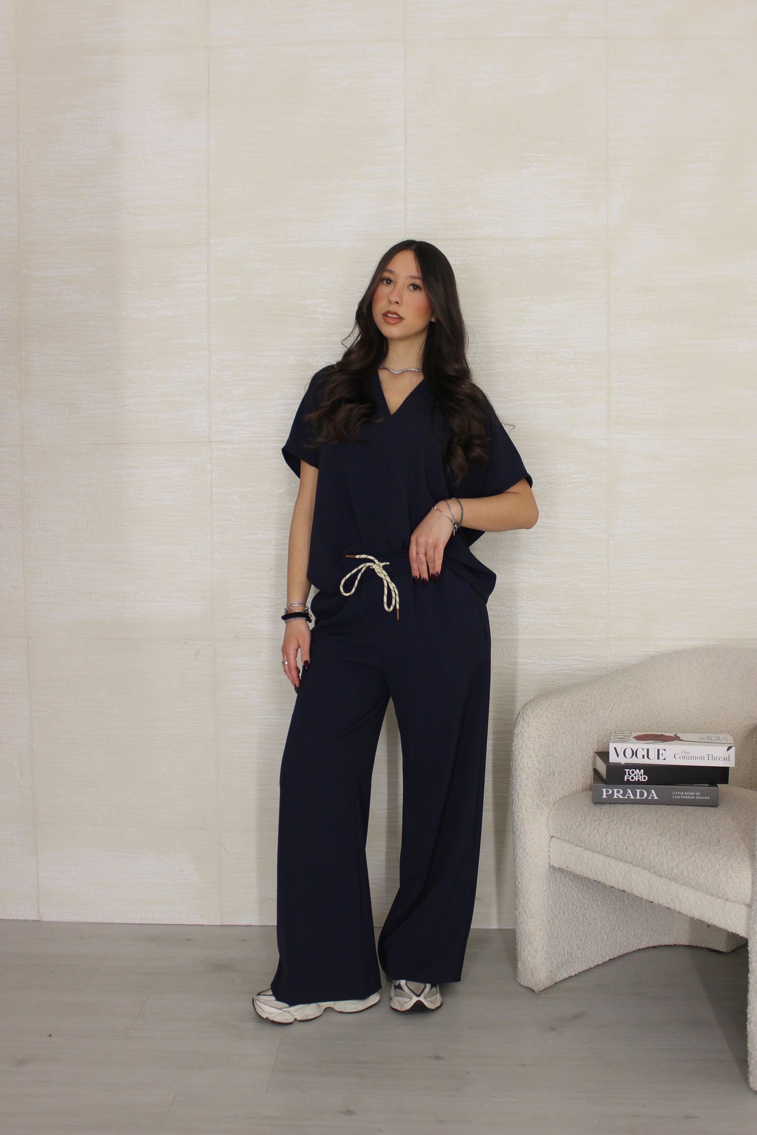 Coordinato con Blusa Blu