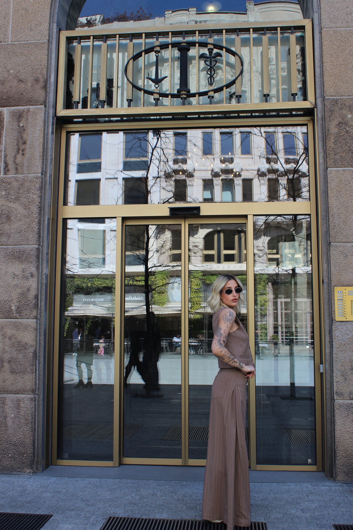Coordinato Gilet Gessato