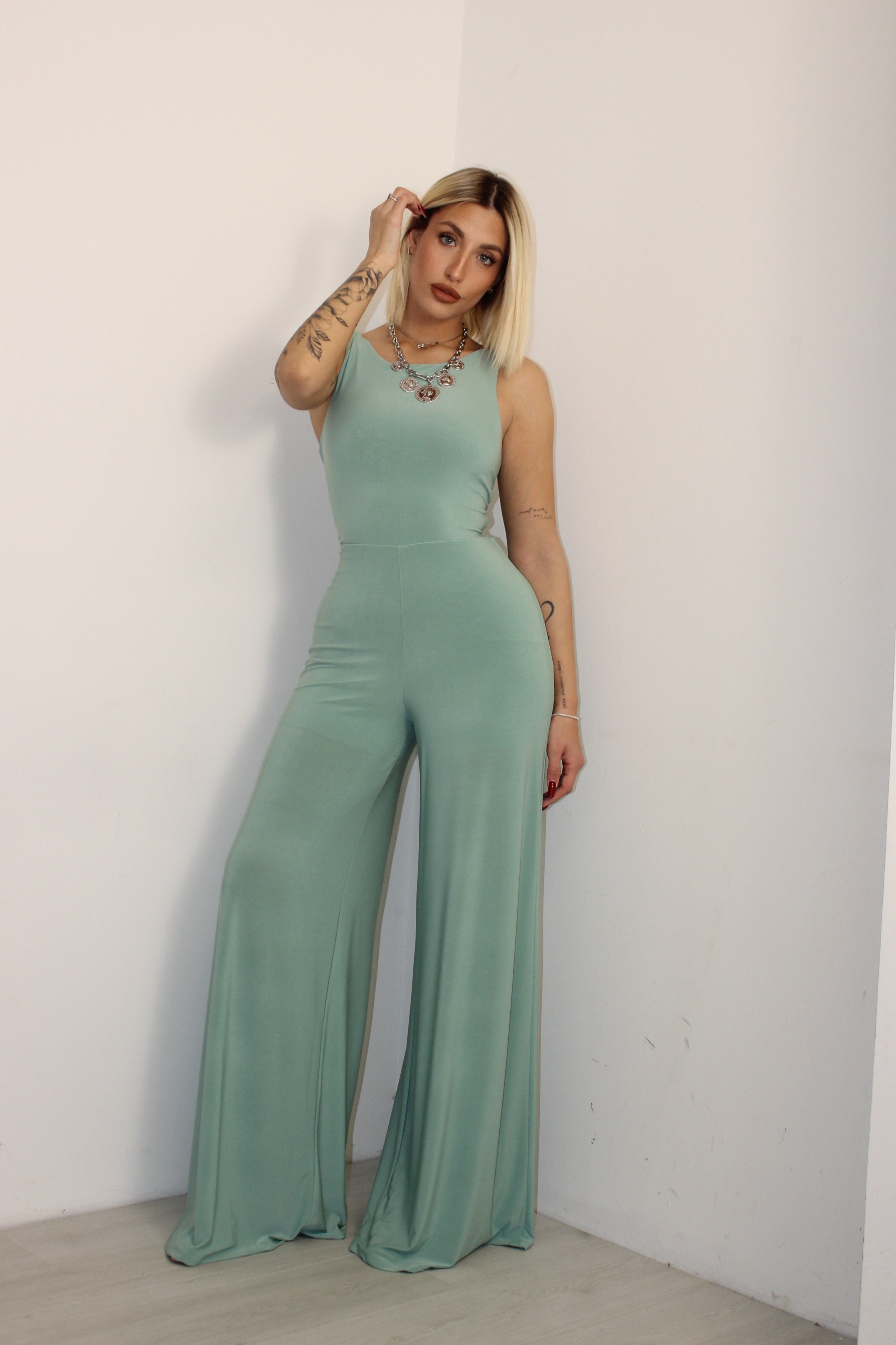 Jumpsuit elasticizzata Menta