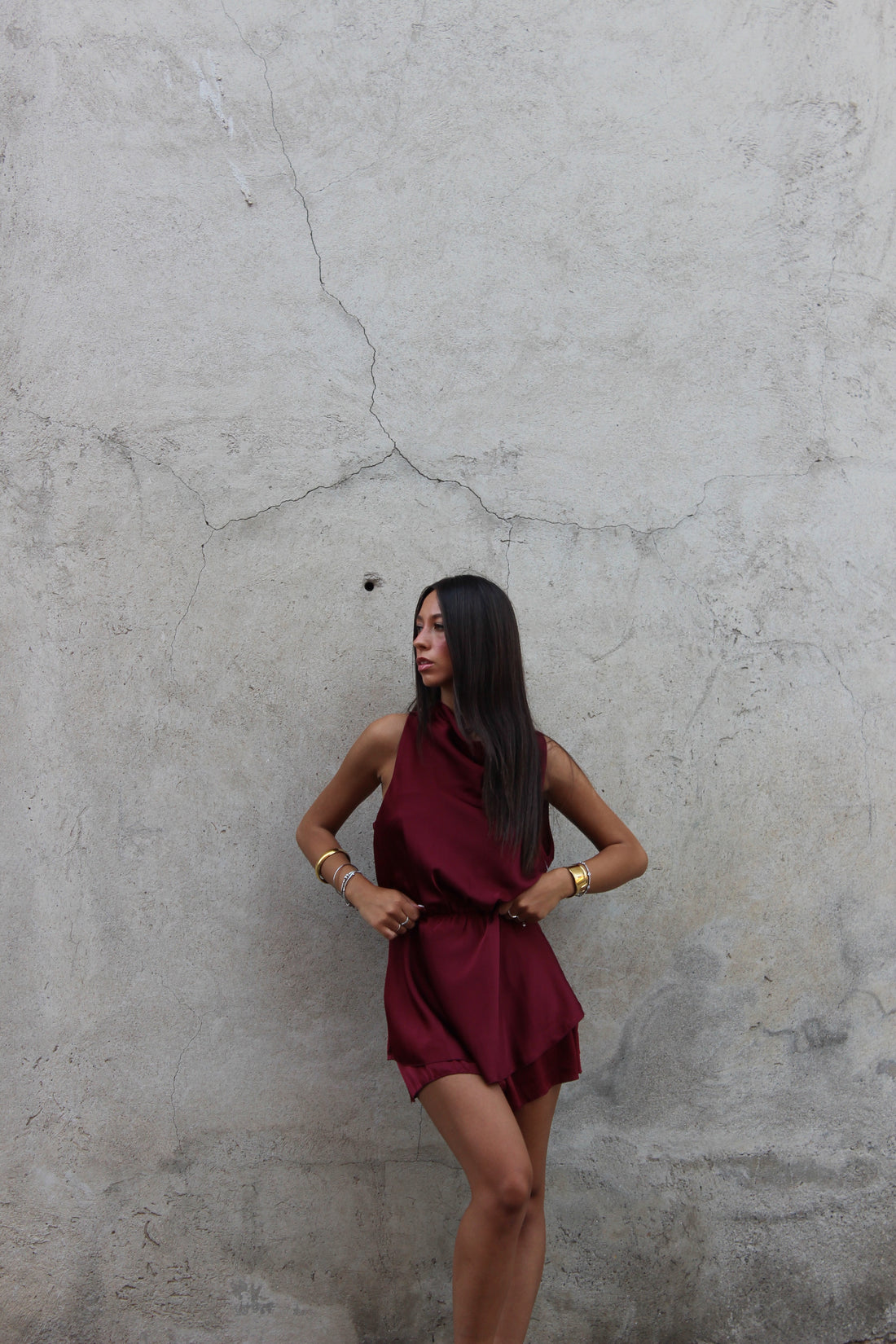 playsuit Noel bordeaux