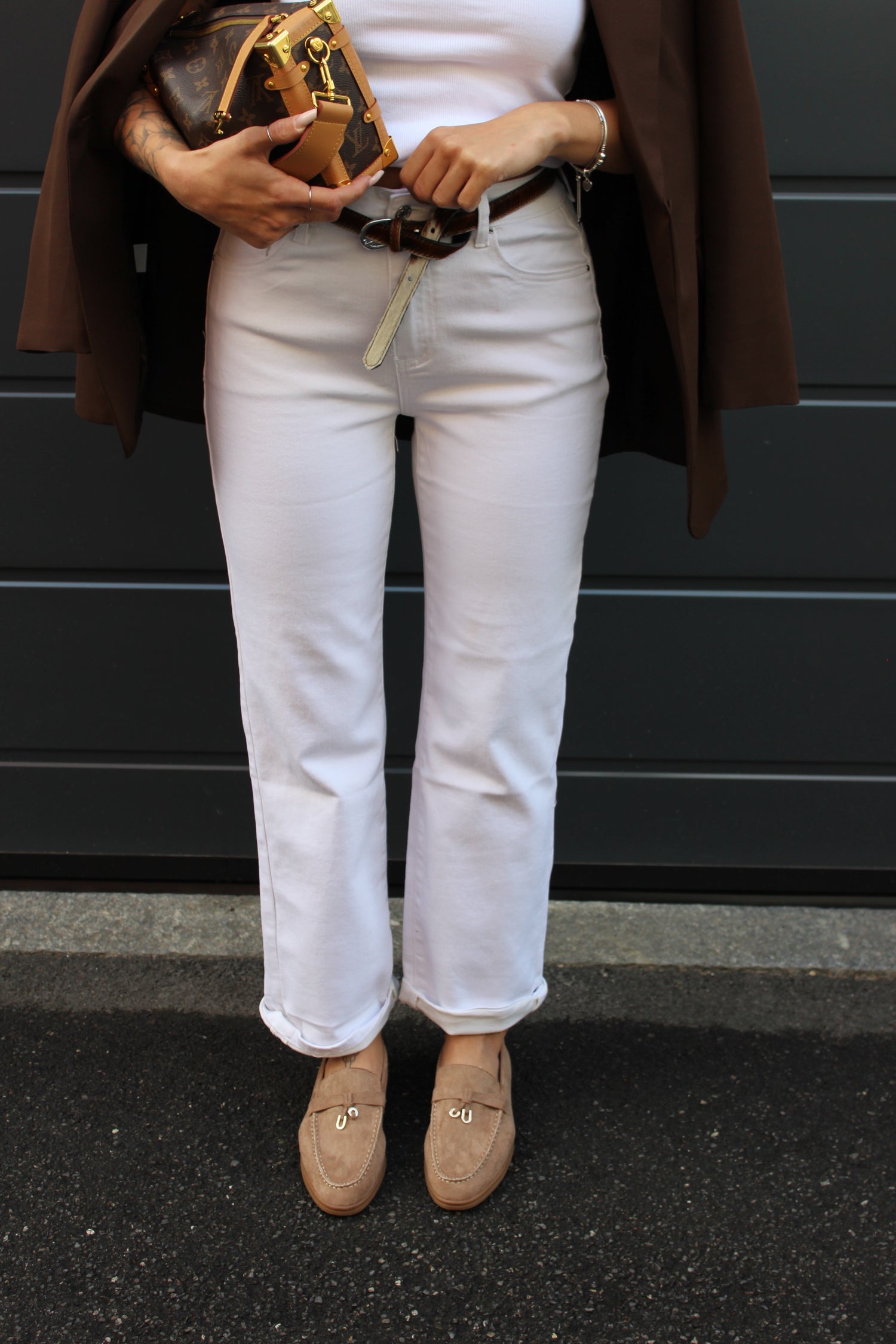 Jeans Mom fit Bianco