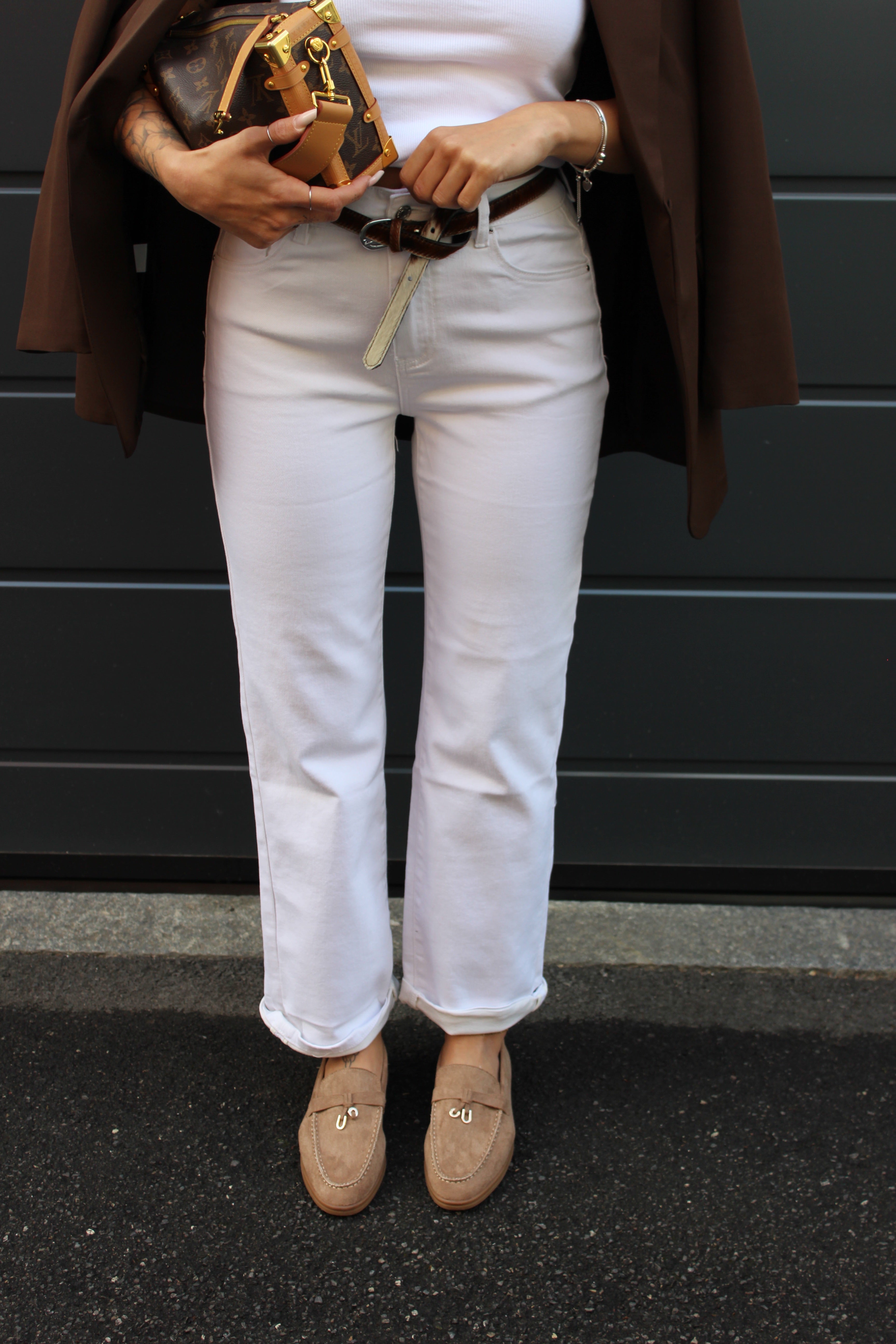 Jeans Mom fit Bianco