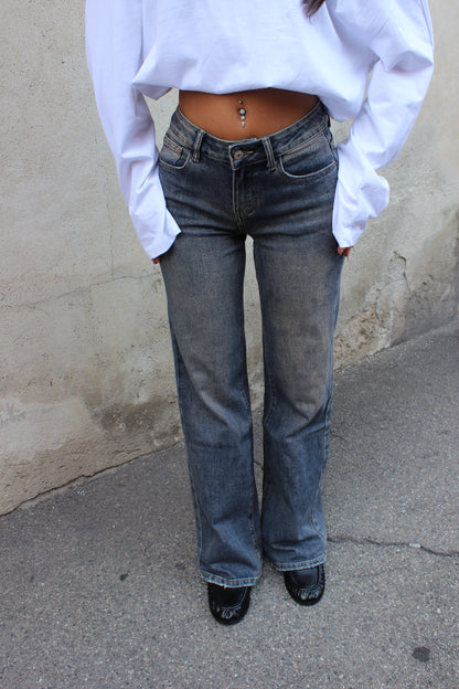 jeans wide leg-low waist