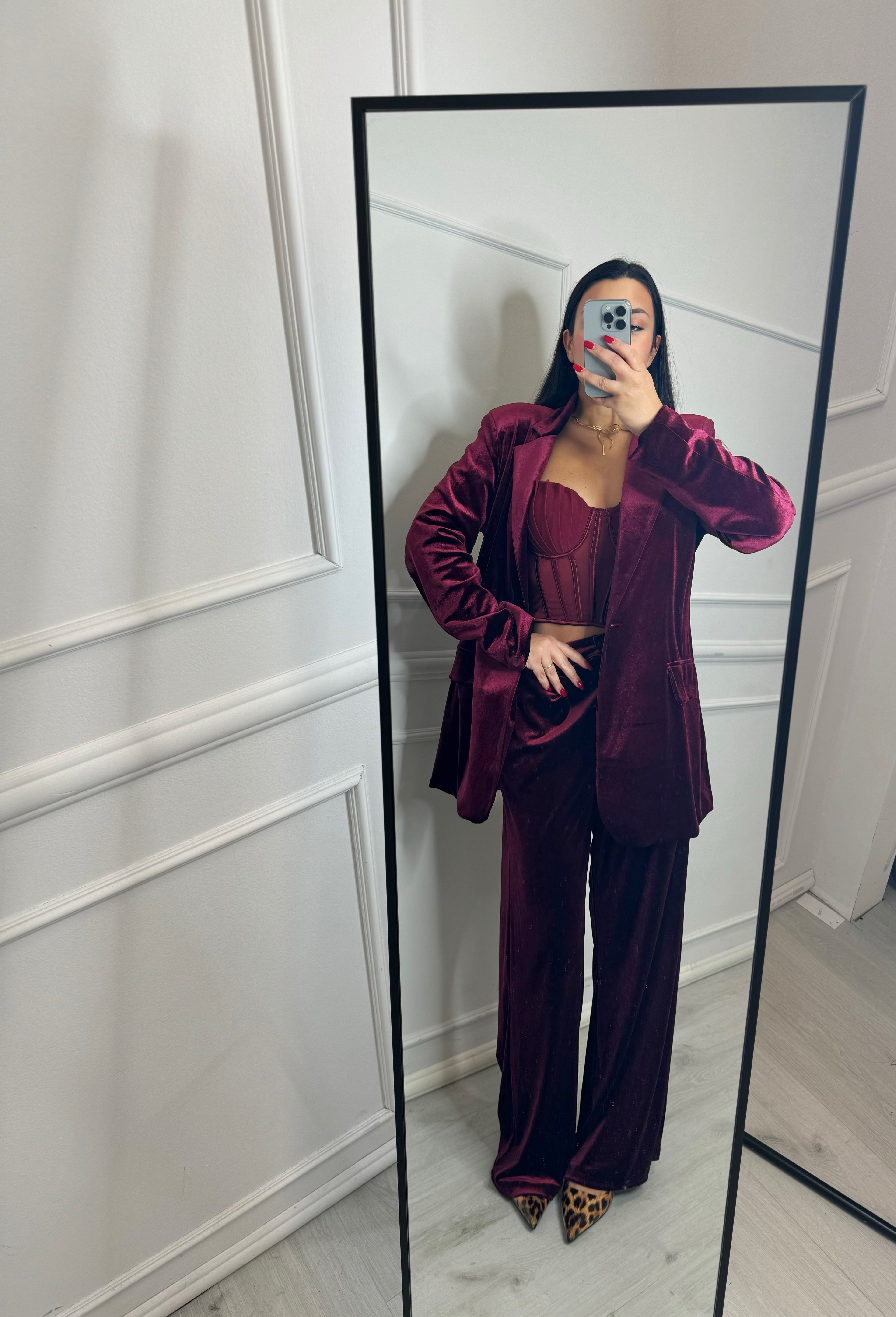 Tailleur in velvet