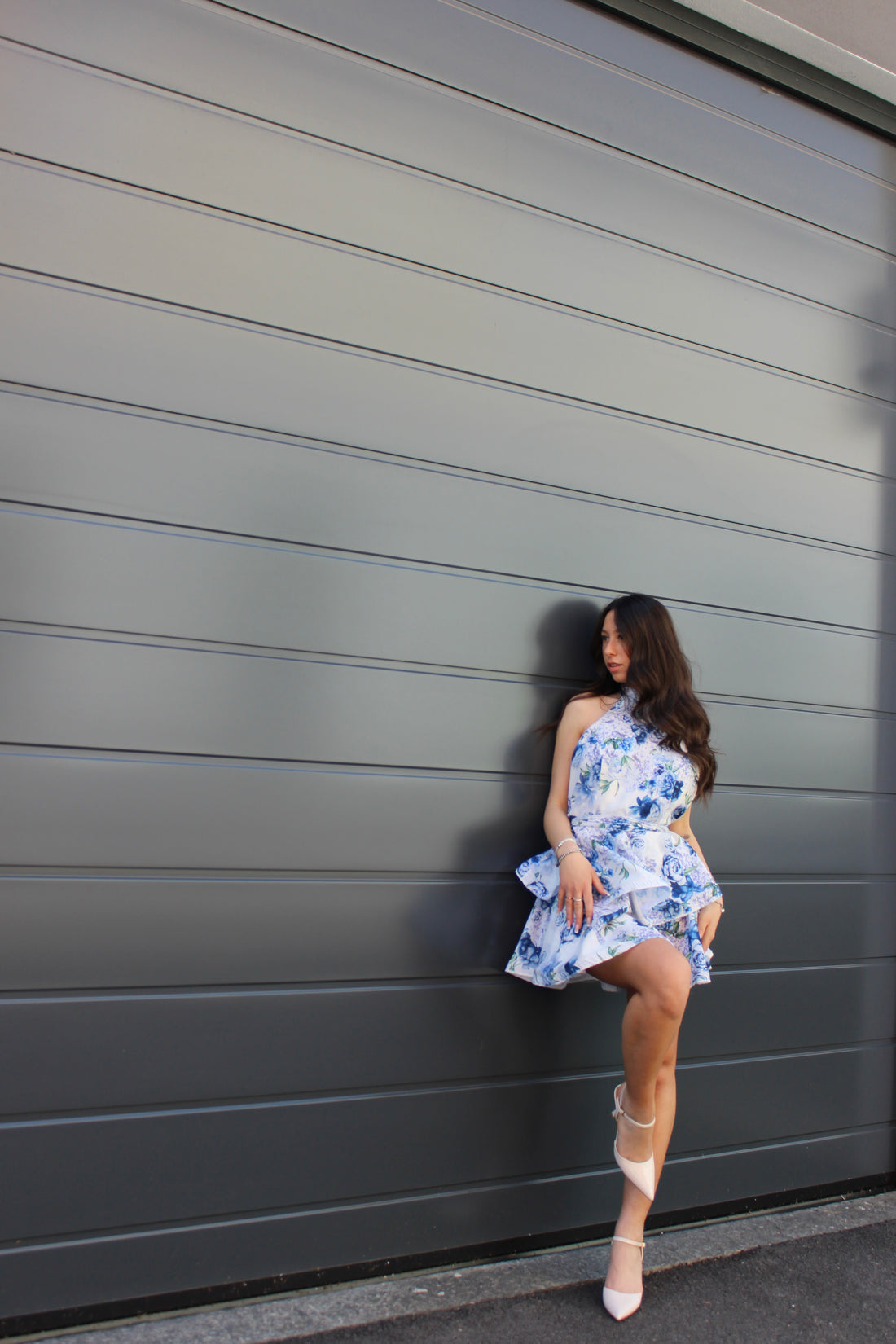 Abito Flowers blu