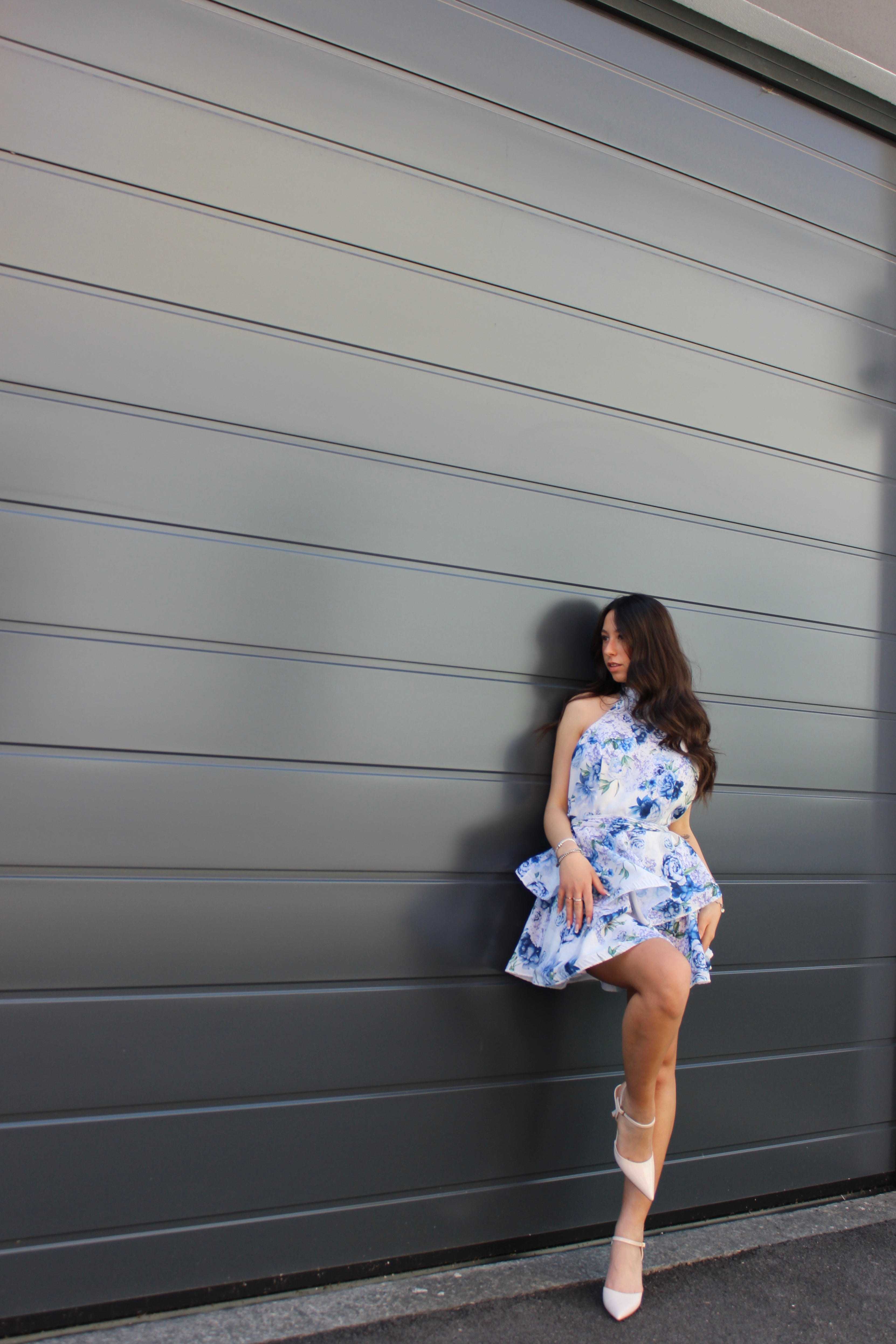 Abito Flowers blu