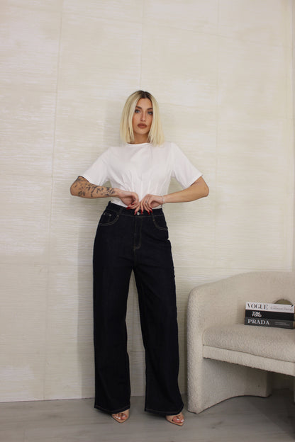 Jeans wide leg blue